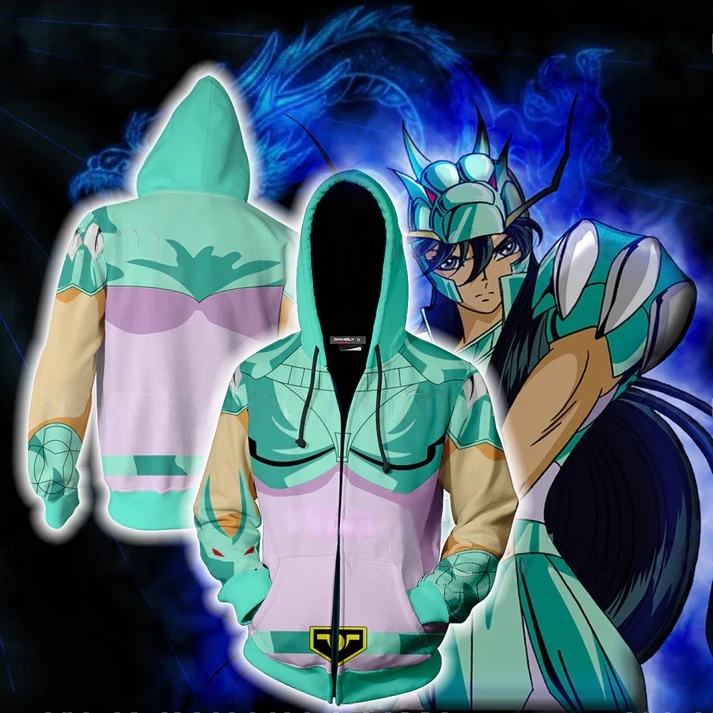 Cosplay Anime Basic - Hoodie Anime Saint Seiya 3D Print