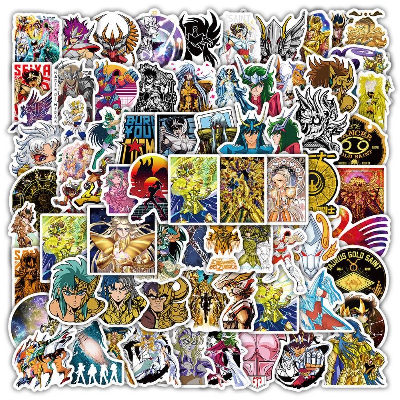 Anime Cosplay Diy - 101 Buah Stiker Anime Saint Seiya