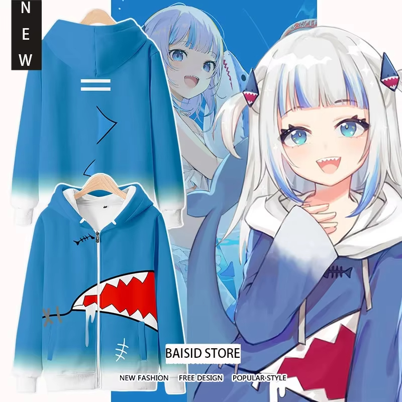 Cosplay Anime Basic - Hoodie Cetak 3D Cosplay Anime Gawr