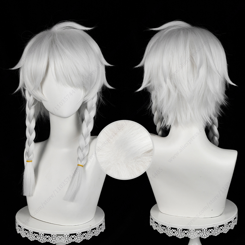 Cosplay Anime White Hair - Seer Eli Clark Wig Cosplay 45cm