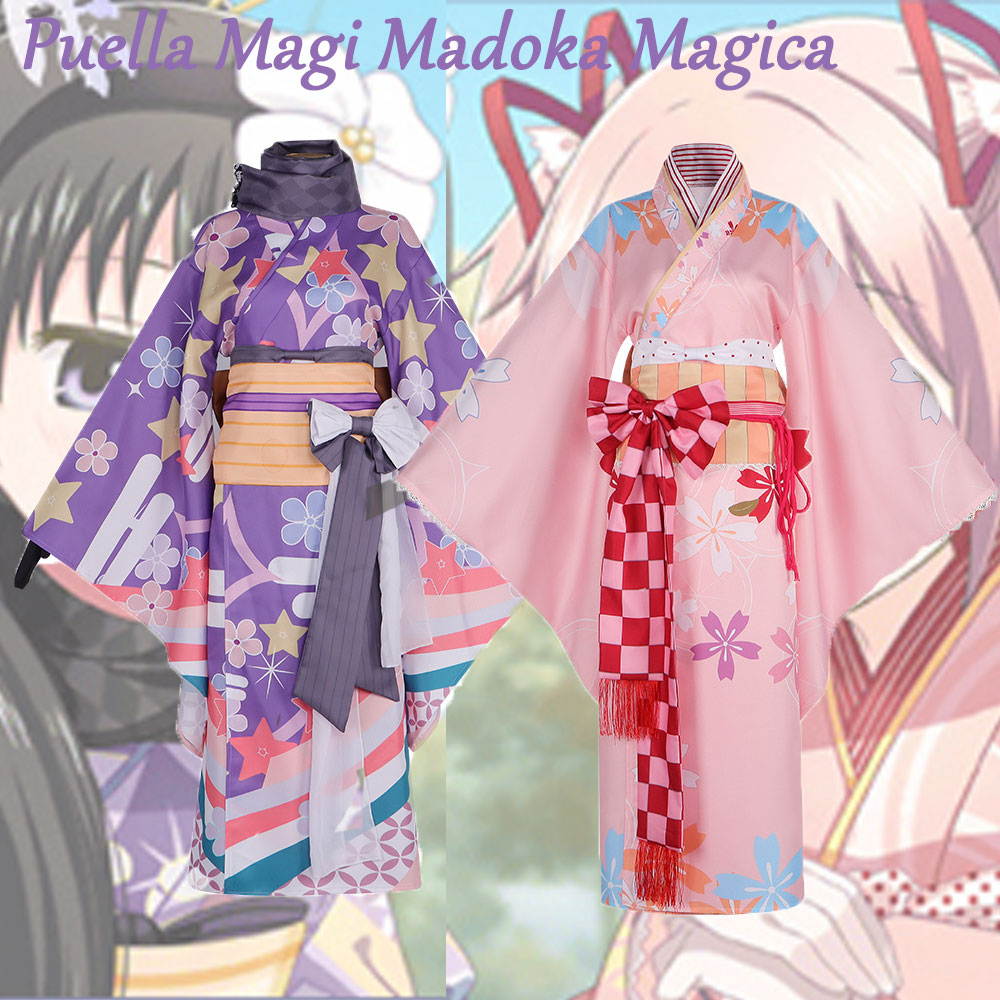 Anime Cosplay Diy - Jubah Mandi Kimono Cosplay Puella Magi