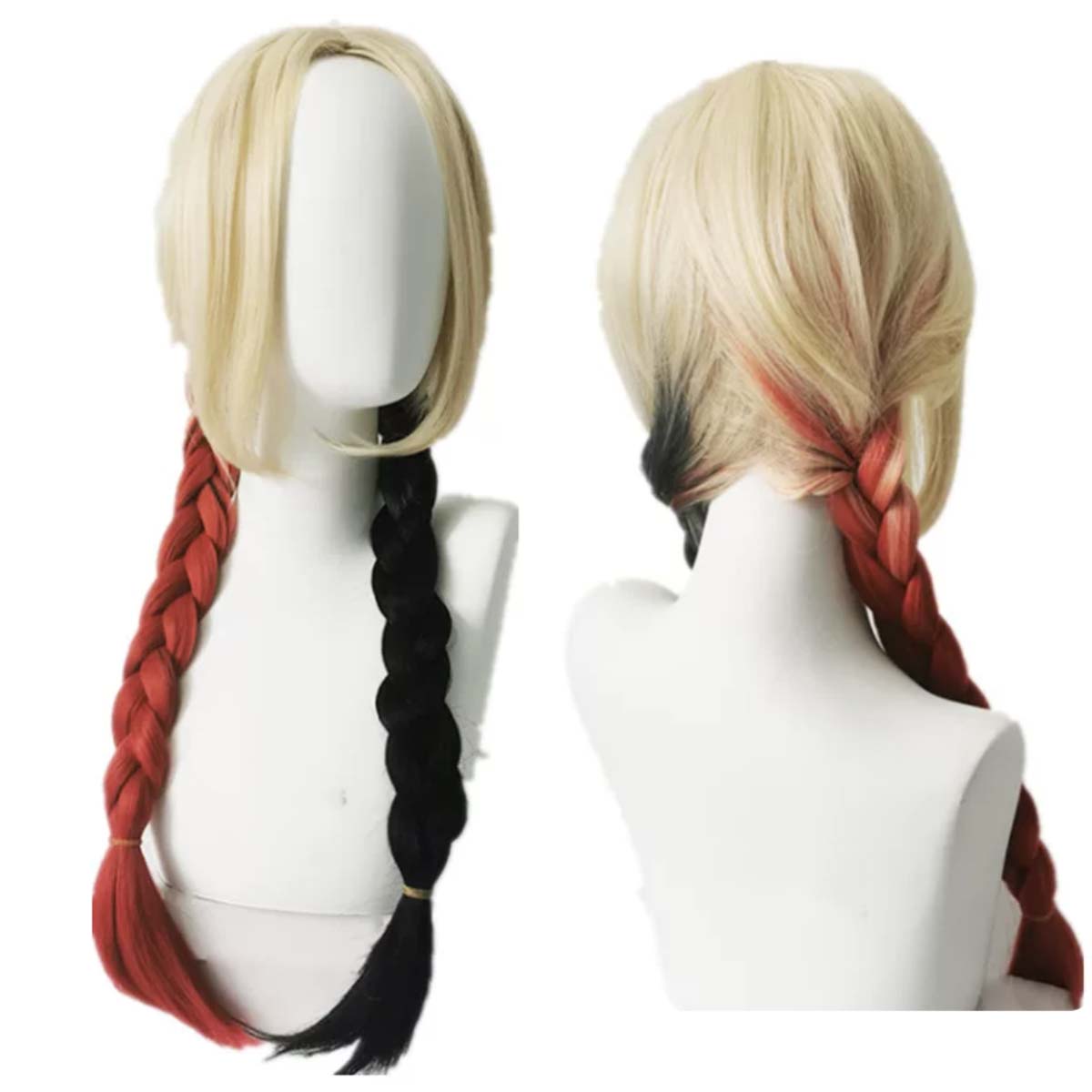 Anime Cosplay With Red Hair - Wig Cosplay Wanita Quinn Harley 2