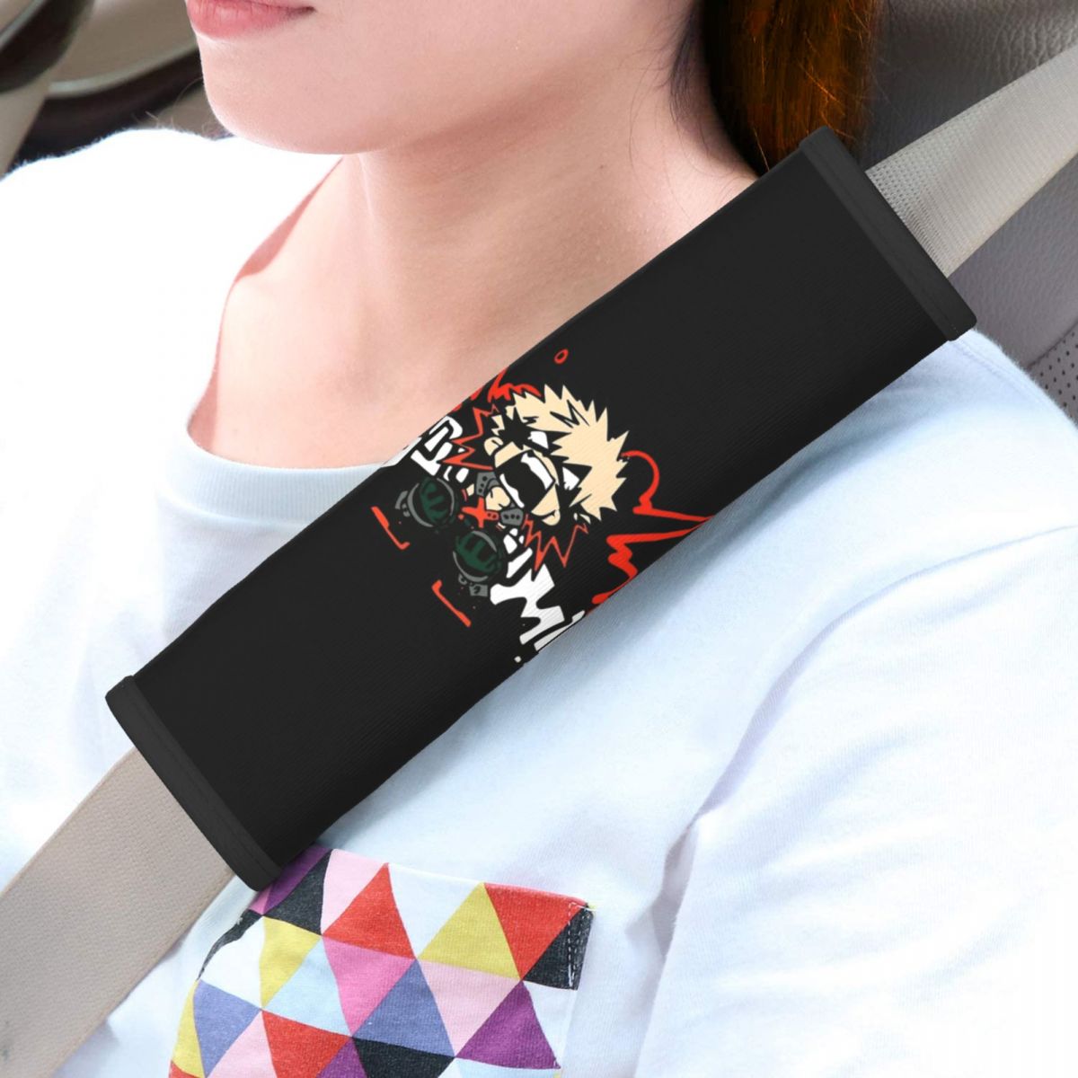 My Hero Academia Belt - Pelindung Sabuk Pengaman Otomatis Berbahan Lembut