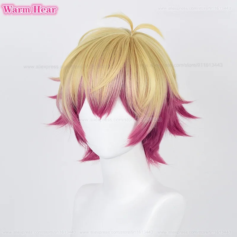 Anime Cosplay With Red Hair - d;4'v\6.h/ Alexis Ness Wig Sintetis Pendek
