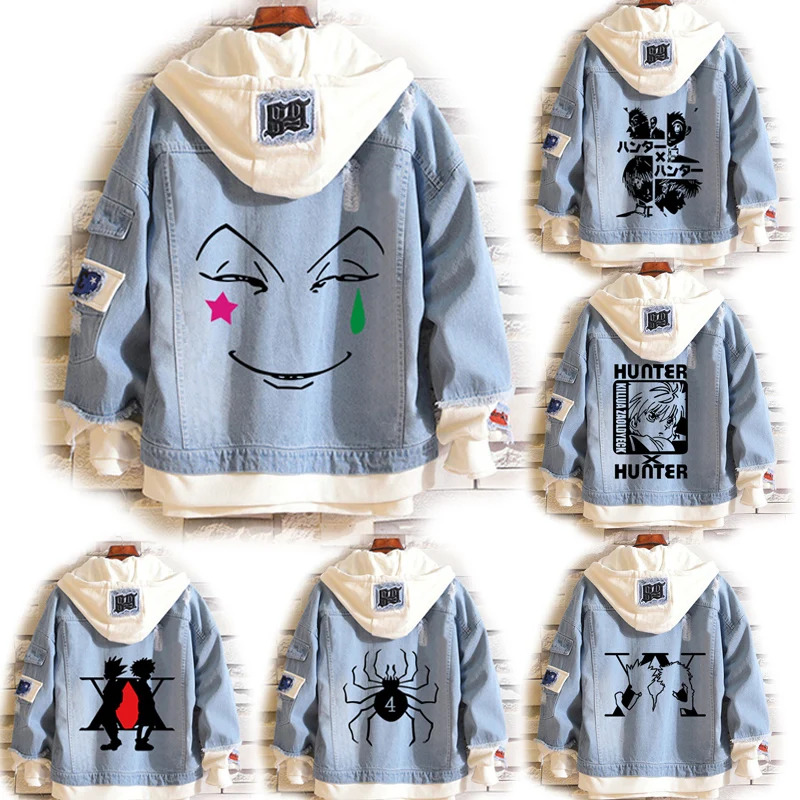 Cosplay Anime Killua Zoldyck - Kostum Cosplay Anime Hisoka Jaket Denim