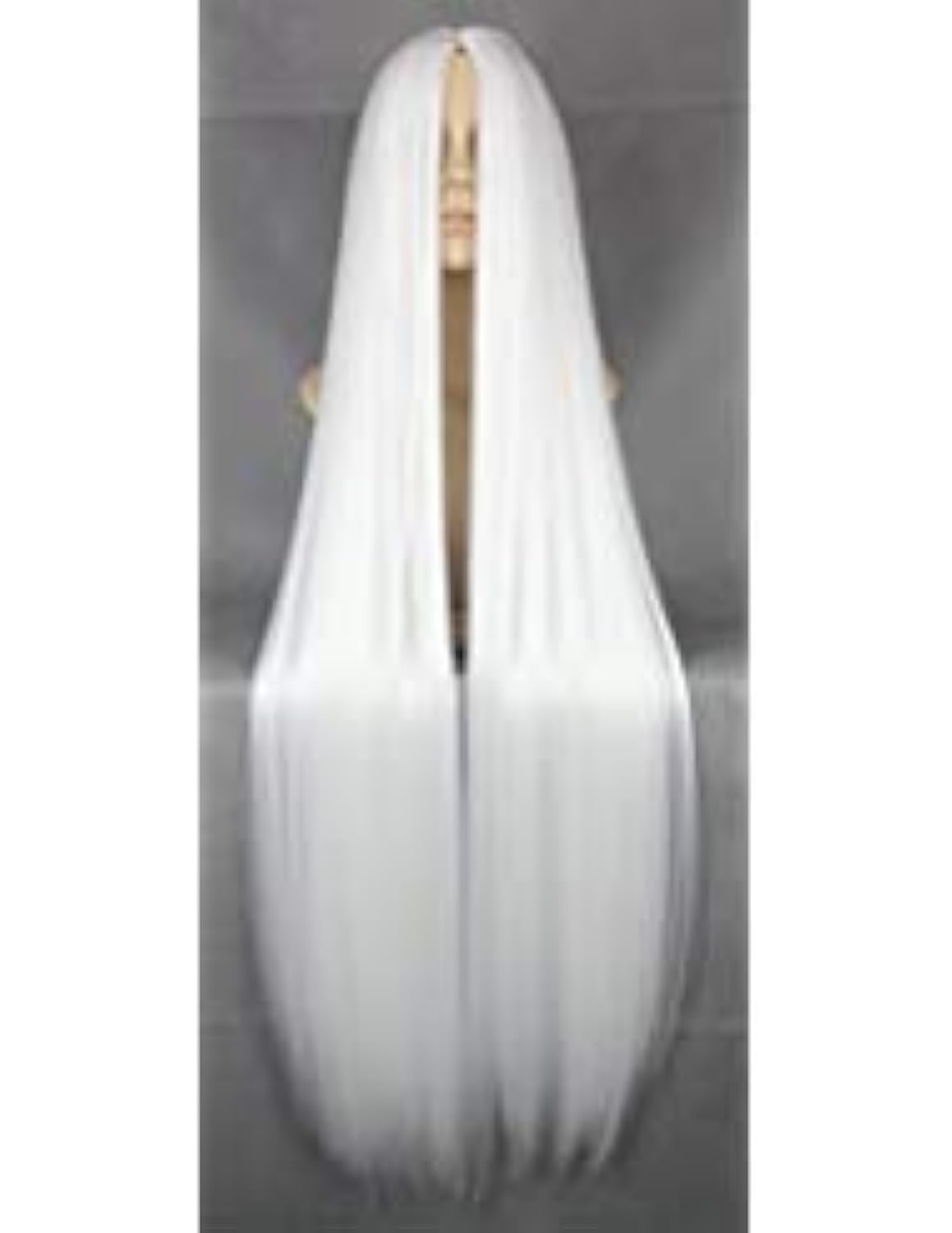 Cosplay Anime White Hair - Wig lurus 100CM Super panjang, Wig