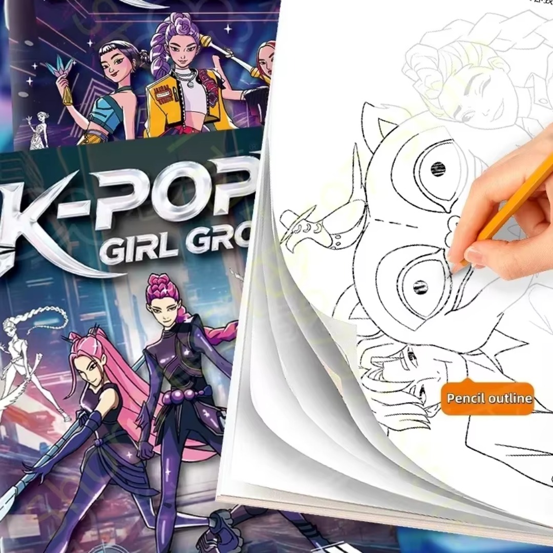 Buku Mewarnai Bertema Anime Lu - Anime Cosplay Coloring Pages ulasan dan harga