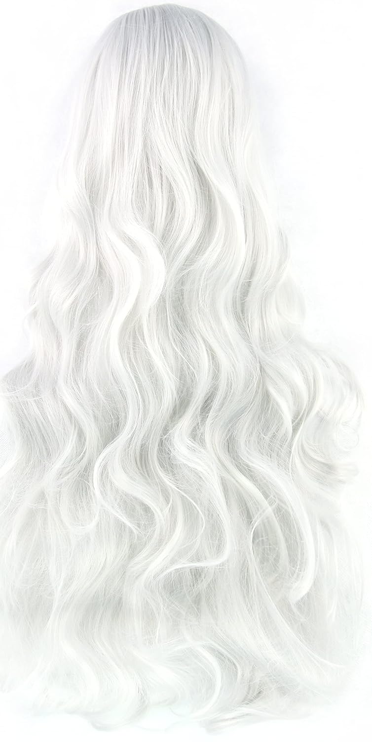 Wig Cosplay Kucing Hitam Baru  - Cosplay Anime White Hair ulasan dan harga
