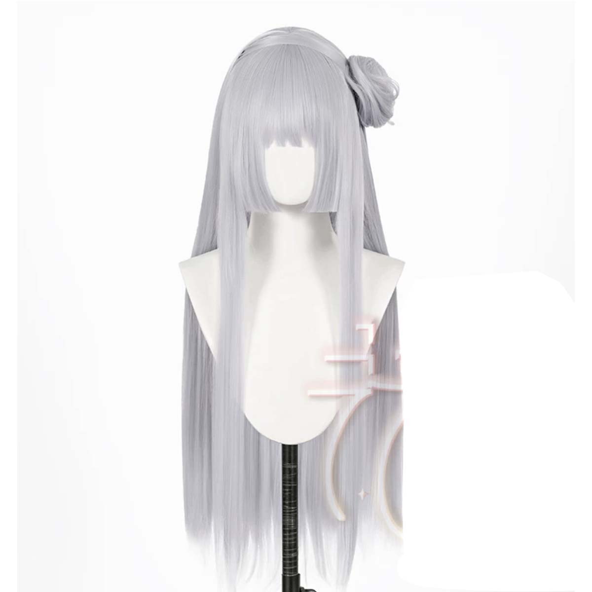 Wig Rambut Sintetis Tahan Pana - Cosplay Anime White Hair ulasan dan harga