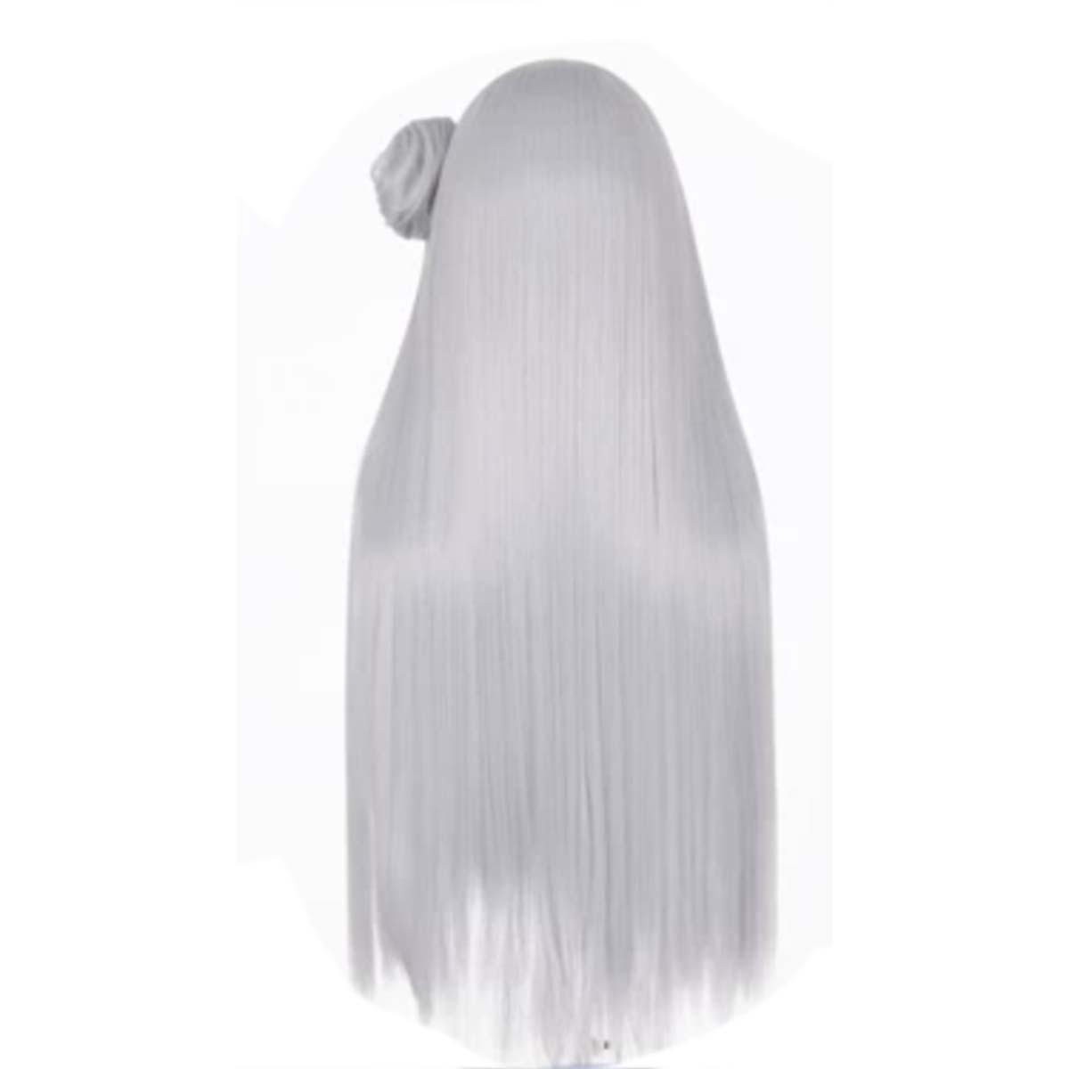 Wig Rambut Sintetis Tahan Pana - Cosplay Anime White Hair ulasan dan harga