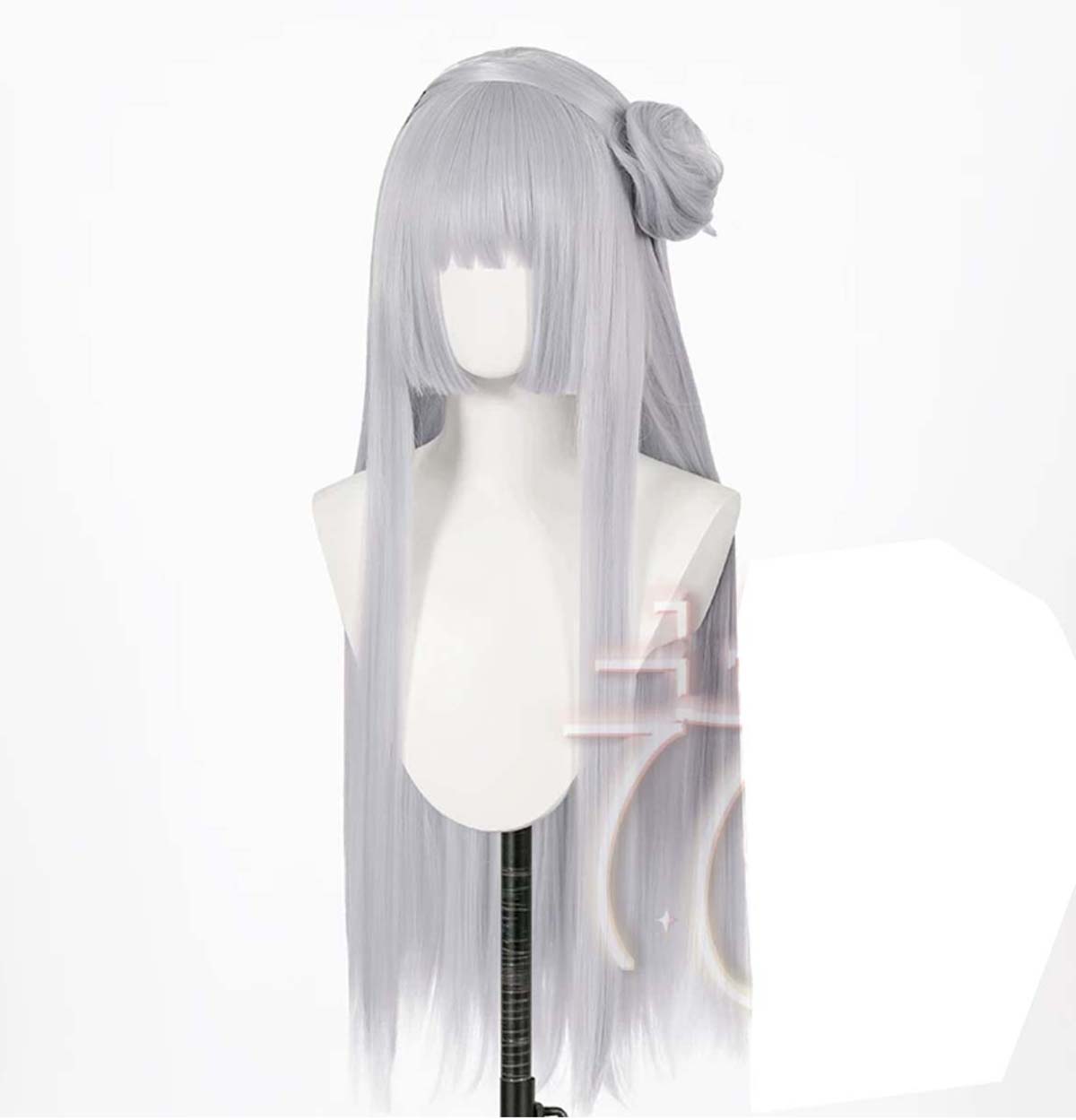 Wig Rambut Sintetis Tahan Pana - Cosplay Anime White Hair ulasan dan harga
