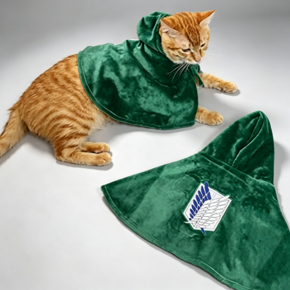 Jubah Anjing Kucing Bersayap G - Attack Titan Cloak ulasan dan harga
