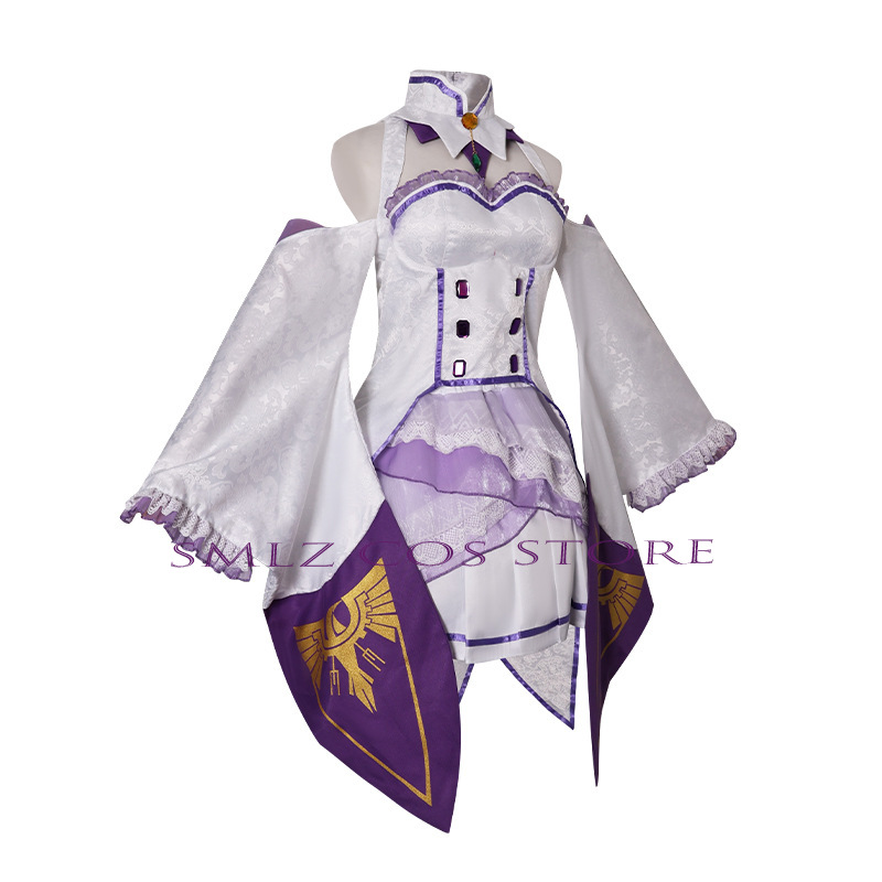 Kostum Cosplay Emilia Anime Re - Anime Cosplay Clothes ulasan dan harga