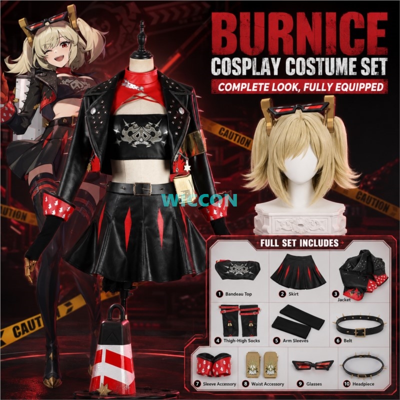 Kostum Cosplay Burnice White,  - Cosplay Anime White Hair ulasan dan harga