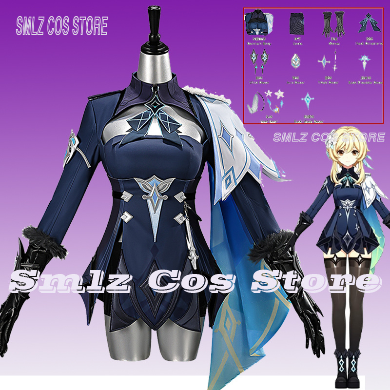 Kostum Cosplay Traveler Lumine - Anime Cosplay Clothes ulasan dan harga