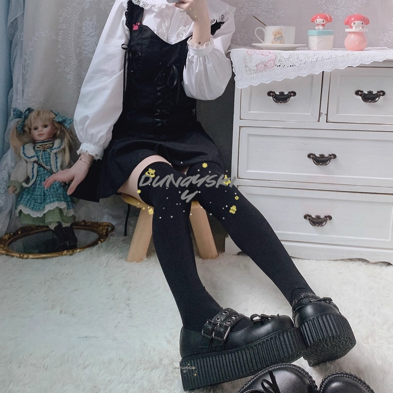 Kaos Kaki Wanita Panjang Setin - Cosplay Anime Basic ulasan dan harga