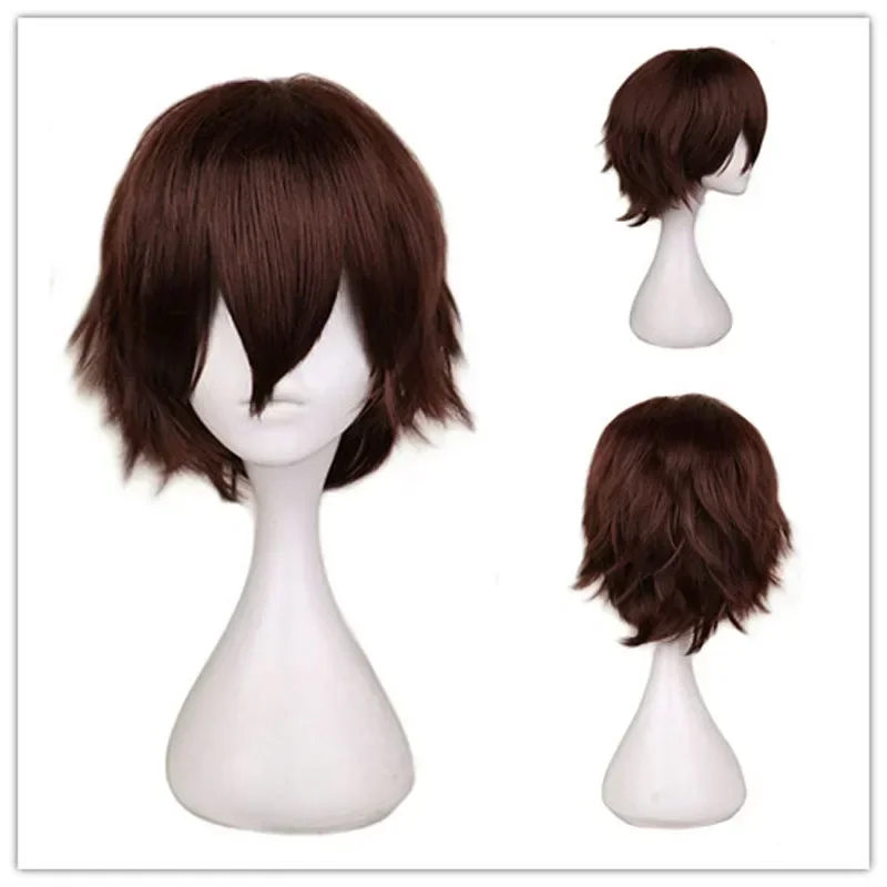 QQXCAIW Wig Pria Hitam Putih U - Cosplay Anime White Hair ulasan dan harga