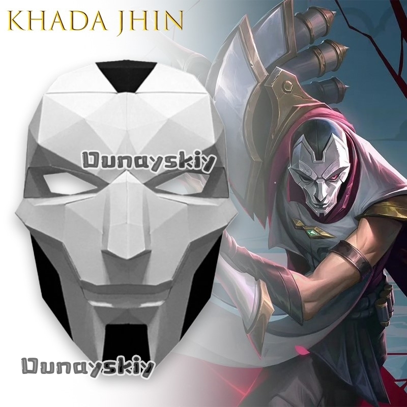 Masker AKhada Jhin Oni DIY Ker - Anime Cosplay Diy ulasan dan harga