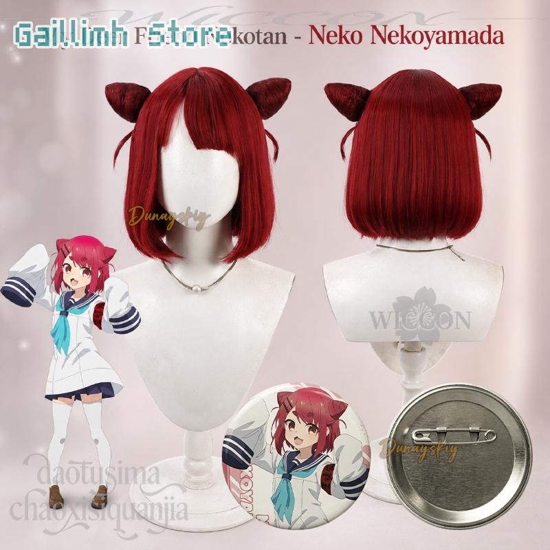 Anime My Deer Friend Nokotan C - Anime Cosplay With Red Hair ulasan dan harga