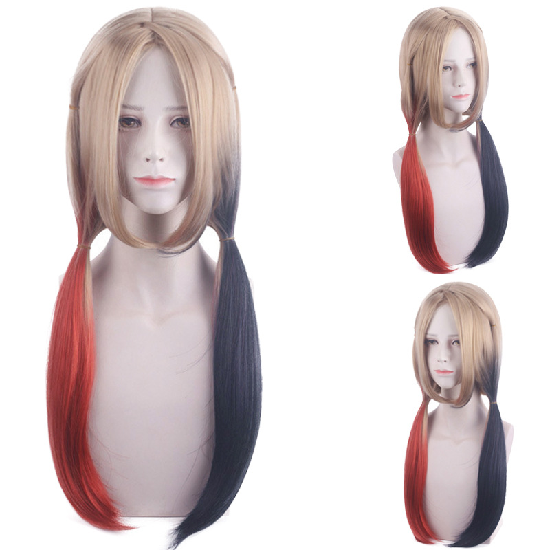 Wig Cosplay Wanita Quinn Harle - Anime Cosplay With Red Hair ulasan dan harga