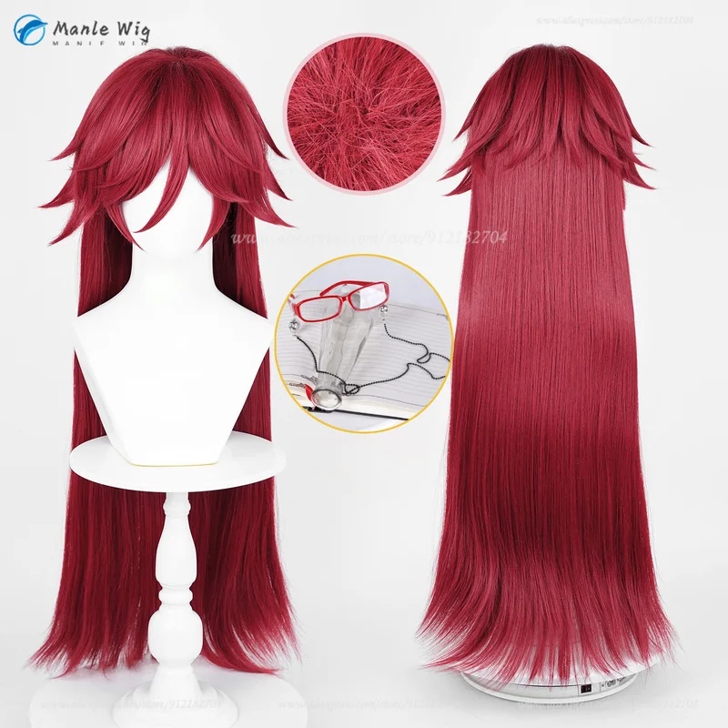 z;3,d'5,g\7/Grelle Sutcliff An - Anime Cosplay With Red Hair ulasan dan harga