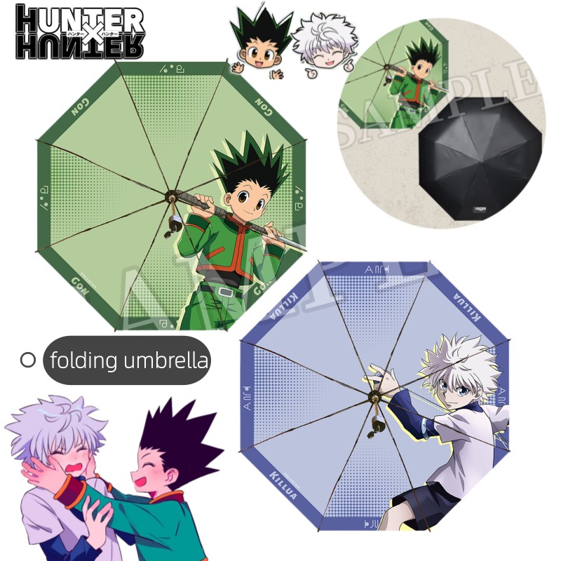 Payung lipat bermotif kartun a - Cosplay Anime Killua Zoldyck ulasan dan harga