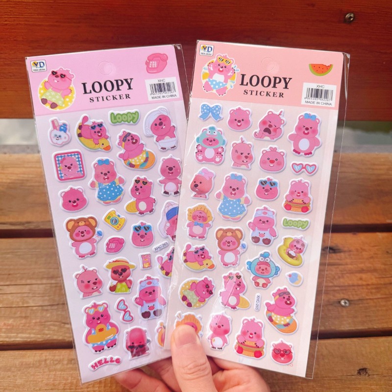Stiker Busa 3D Lucu Loopy Anim - Anime Cosplay Diy ulasan dan harga
