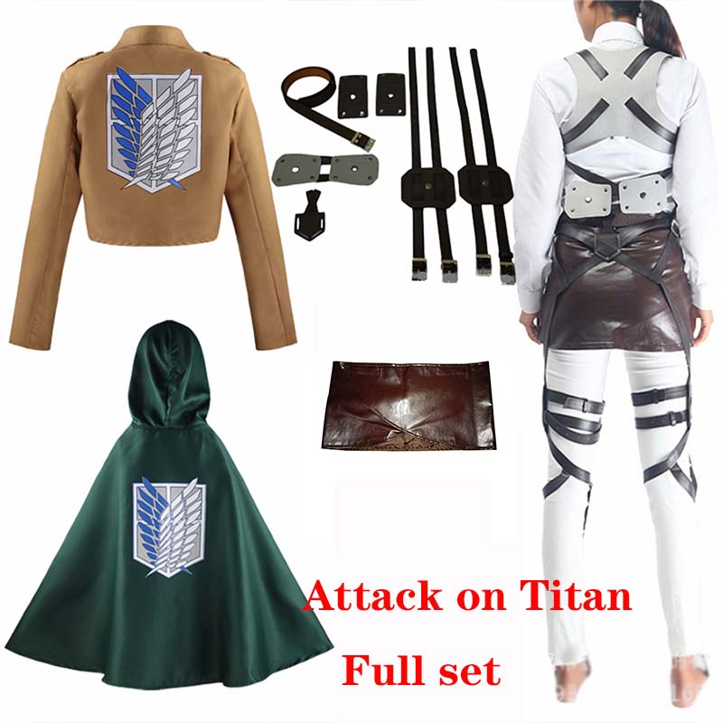 Cosplay Anime Levi Ackerman Mi - Attack Titan Cloak ulasan dan harga