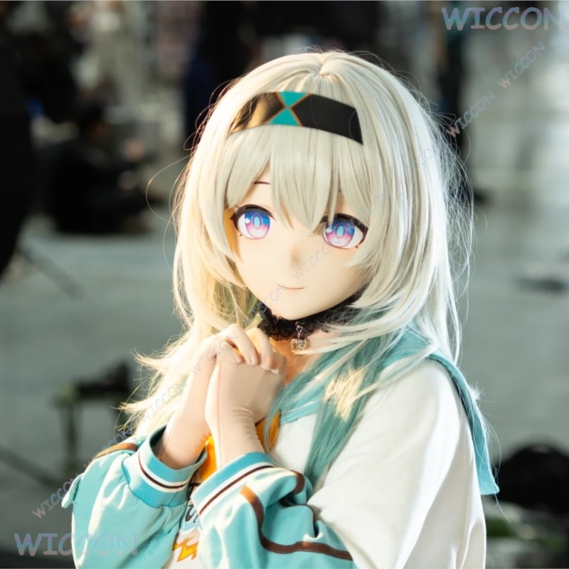 Kigurumi Masker Wajah Wanita C - Anime Cosplay Diy ulasan dan harga
