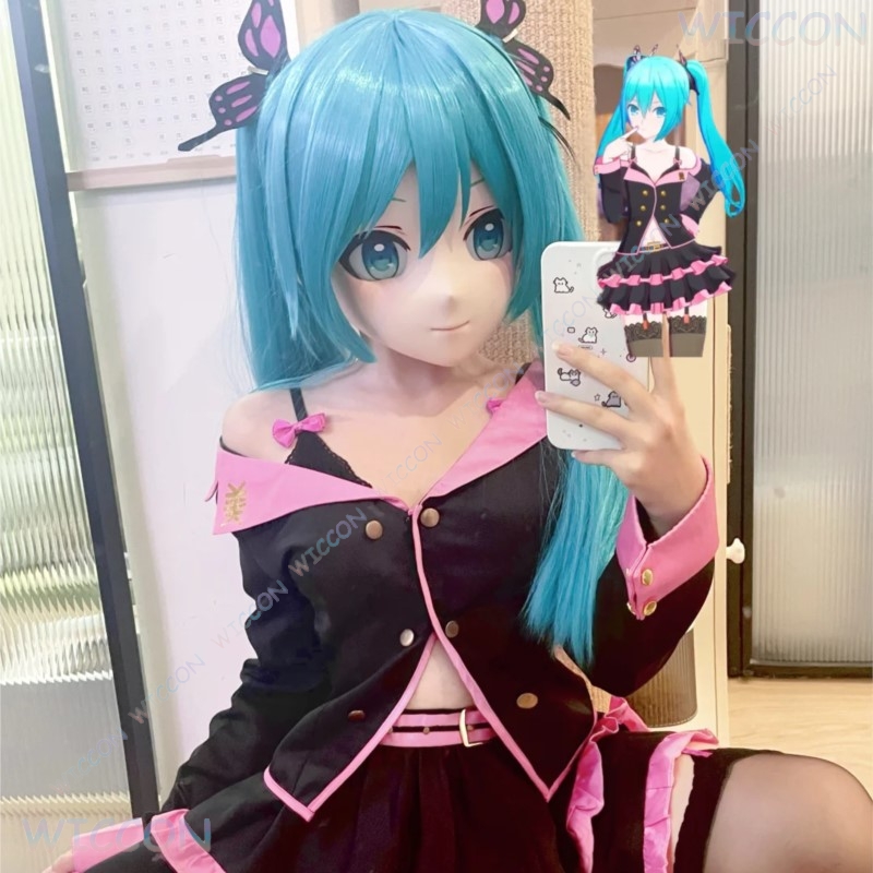 Kigurumi Masker Wajah Wanita C - Anime Cosplay Diy ulasan dan harga